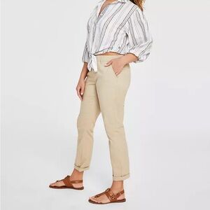 Tommy Hilfiger
Women's TH Flex Hampton Cuffed Chino Straight-Leg Pants, khaki